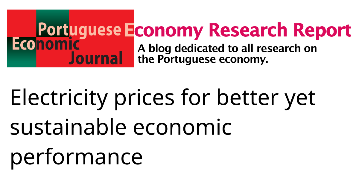 Electricity prices for better yet sustainable economic performance
